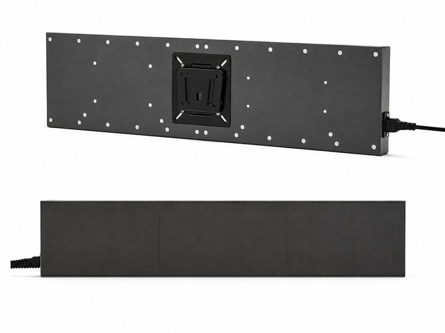 P1.86 LED screen — front and rear view