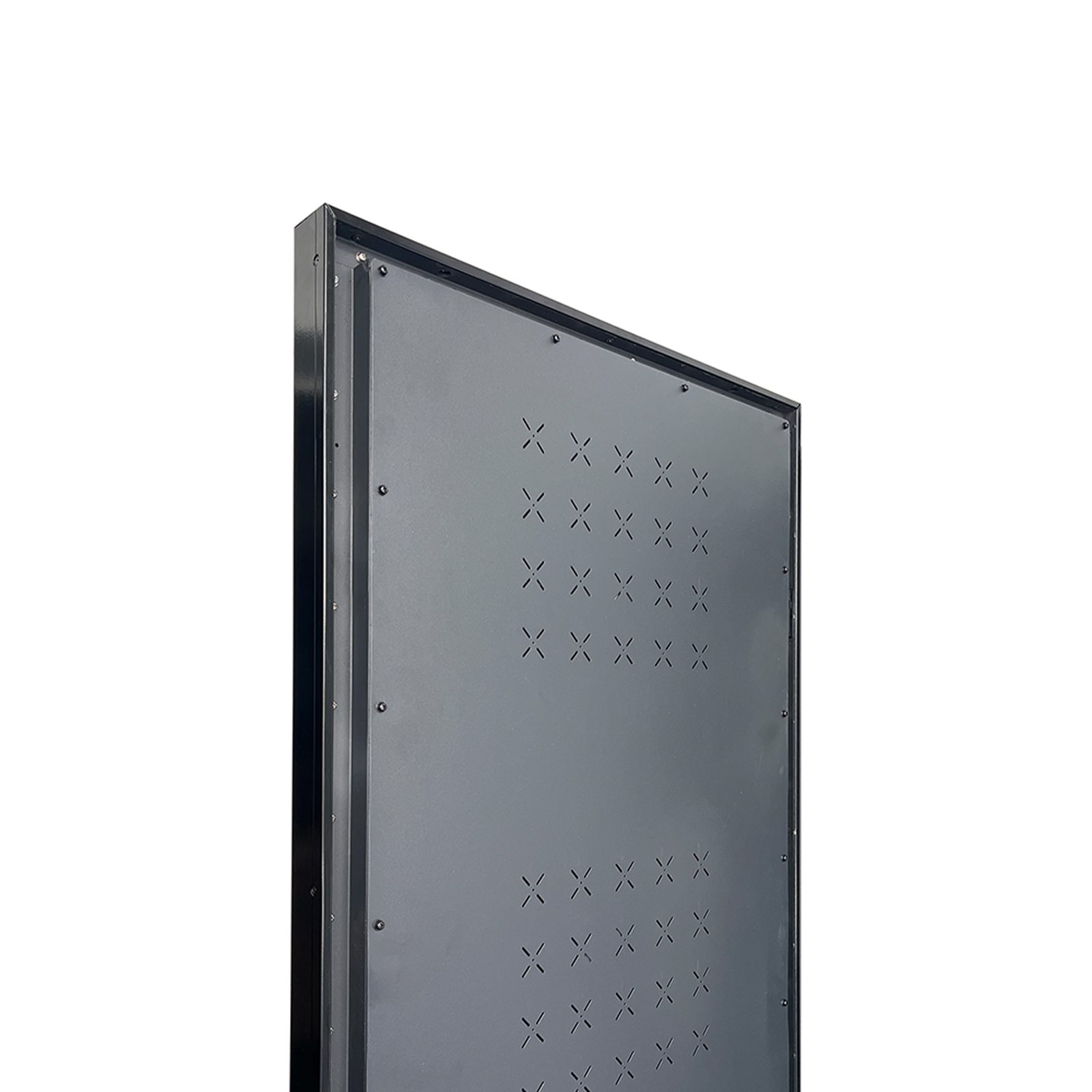 LED poster — front panel