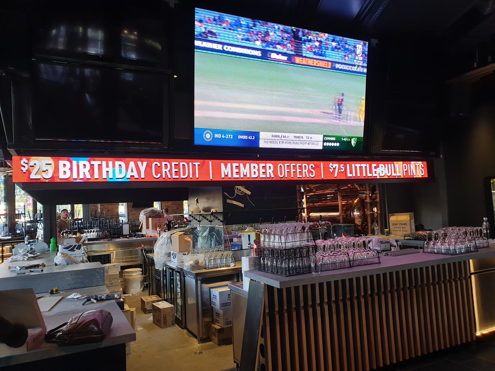 Hospitality Community Big Screens — installed project photo 2